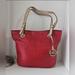 Michael Kors Bags | Like New !Michael Kors Bucket Red Pebbled Leather Tote Bag | Color: Red | Size: Os