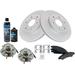 2008-2013 GMC Yukon XL 1500 Front Brake Pad and Rotor and Wheel Hub Kit - TRQ