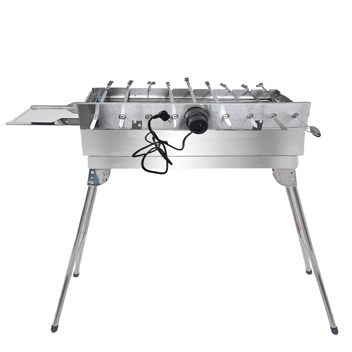 Olymp Handels GmbH Mangal Set mit 9er Drehspieß 230V Motor 10 Spieße Schaschlikgrill mit Drehmotor Image