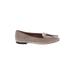 Stuart Weitzman Flats: Gray Print Shoes - Women's Size 9 1/2 - Almond Toe