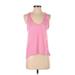 Zyia Active Active Tank Top: Pink Activewear - Women's Size Small