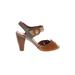 Steve Madden Heels: Brown Solid Shoes - Women's Size 9 - Open Toe