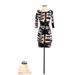 Tracy Reese Casual Dress: Black Animal Print Dresses - Women's Size X-Small