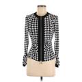 Joseph Ribkoff Jacket: Short Black Houndstooth Jackets & Outerwear - Women's Size 6