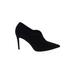 M. Gemi Heels: Black Print Shoes - Women's Size 39 - Pointed Toe