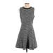 Madewell Casual Dress - Fit & Flare: Gray Dresses - Women's Size 4