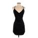 Lovely Day Casual Dress - Bodycon: Black Damask Dresses - Women's Size Small