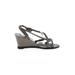 Cole Haan Wedges: Gray Print Shoes - Women's Size 7 - Open Toe