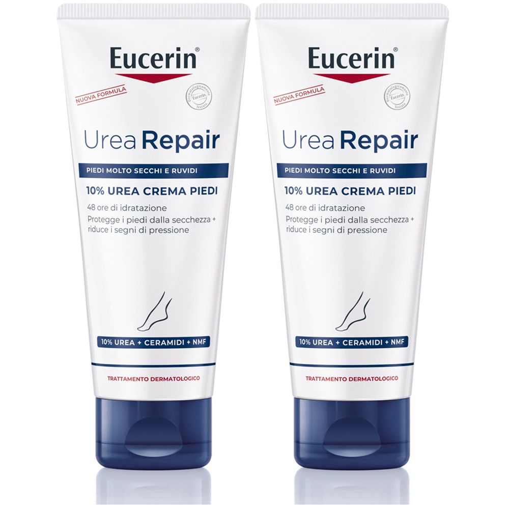 Eucerin Urearepair Plus 10% Crema Piedi Rigenerante 100 ml 2x100 piedi