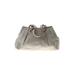 Kenneth Cole New York Leather Satchel: Gray Print Bags