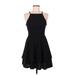 Trixxi Casual Dress - Mini: Black Solid Dresses - Women's Size Medium