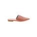 Old Navy Mule/Clog: Slip-on Stacked Heel Casual Tan Print Shoes - Women's Size 6 - Almond Toe