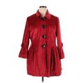 Montanaco Jacket: Mid-Length Red Print Jackets & Outerwear - Women's Size X-Large