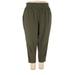 Torrid Casual Pants - High Rise Culottes Culottes: Green Bottoms - Women's Size 3X Plus