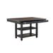 1pc Counter Height Table with Storage Drawers 2x Display Shelves,Dining Furniture