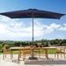 BONOSUKI 6x9FT Patio Market Umbrellas Table Umbrella with Tilt Button