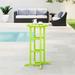 Polytrends Laguna All Weather Poly Outdoor Bar Bistro Table - Round/ 24"