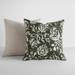 2-Pack Cotton Slub Decor Throw Pillows in Distressed Floral