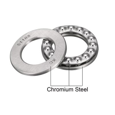 Thrust Ball Bearings Chrome Steel Single Direction Steel Cage 4pcs