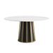 Modern Artificial Stone Metal Base Dining Table.(Not including chairs.)