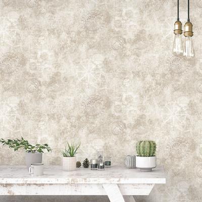 Galerie Wallcoverings Nostalgie Collection Mechanical Gears Non-woven Metallic Wallpaper Roll