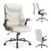 Executive Office PU Leather Desk Chair High Back Flip-Up Armrest Adjustable Ergonomic Home Office Chair