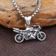 Collier pendentif moto Punk Rock en acier inoxydable pour hommes collier de chevalier créatif fête