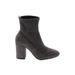 Coach Ankle Boots: Gray Print Shoes - Women's Size 6 - Almond Toe