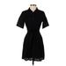 Banana Republic Factory Store Casual Dress - Shirtdress: Black Dresses - Women's Size 0 Petite