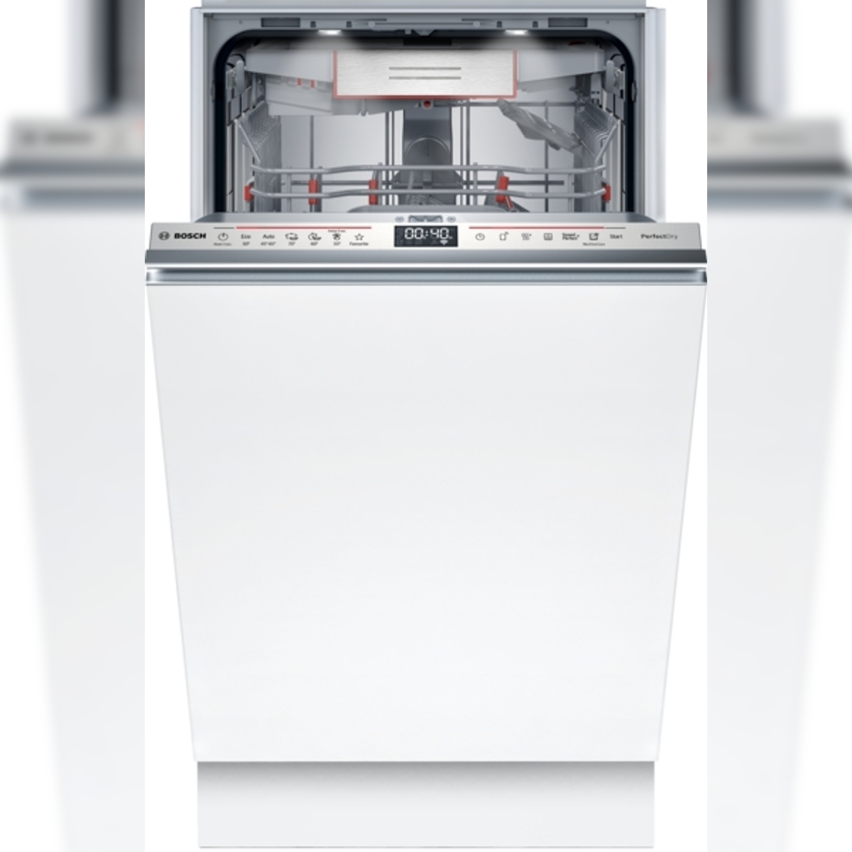 Bosch Serie 6 SPV6ZMX17E Vollintegrierter Geschirrspüler, Höhe 81,5 cm, Breite 45 cm, Edelstahl Image