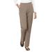 Blair Women's Everyday Knit Straight-Leg Pants - Brown - SPS - Petite Short