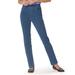 Blair Women's Classic Knit Denim Slim Jeans - Denim - LPS - Petite Short