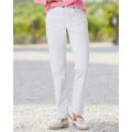 Blair Women's Dreamflex Color Comfort-Waist Jeans - White - 12PS - Petite Short