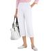 Blair Women's Everyday Knit Capris - White - XLPS - Petite Short