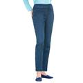 Blair Women's SlimSation® Ankle Pants - Denim - 6PS - Petite Short