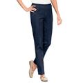 Blair Women's SlimSation® Tapered-Length Pants - Denim - 6P - Petite