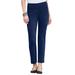 Blair Women's SlimSation® Ankle Pants - Blue - 12 - Misses