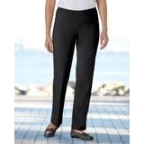Blair Women's SlimSation® Straight-Leg Pants - Black - 12 - Misses
