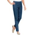 Blair Women's SlimSation® Tapered-Length Pants - Denim - 12P - Petite