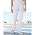 Blair Women's SlimSation® Straight-Leg Pants - White - 12P - Petite