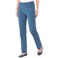 Blair Women's SlimSation® Straight-Leg Pants - Denim - 16 - Misses