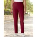 Blair Women's Everyday Knit Zip-Pocket Slim Pants - Red - PM - Petite