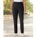 Blair Women's Everyday Knit Zip-Pocket Slim Pants - Black - PS - Petite