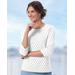 Blair Women's 3/4 Sleeve Dot Tee - Multi - 3X - Womens