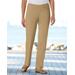 Blair Women's SlimSation® Straight-Leg Pants - Brown - 8 - Misses