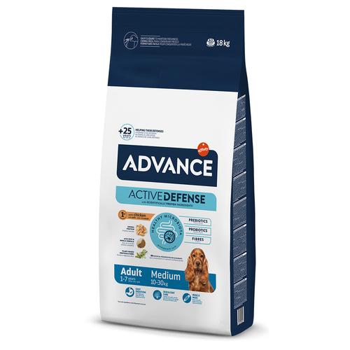 18kg Medium Adult Advance Hundefutter trocken - 3kg gratis!