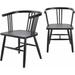 Schleiden 52"H x 29"W x 28"D, 52"H x 29"W x 28"D Traditional Black Dining Chair - Hauteloom