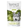 Prezzo speciale! 2x100 g Wolf of Wilderness “Explore"" Snack per cane - Adult “Explore the Green Fields"" - Pollo e Agnello