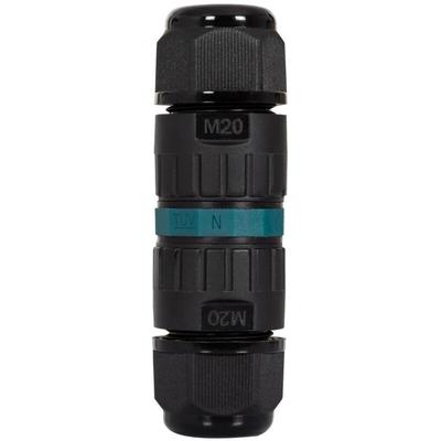 Efectoled - Kabelverbinder Wasserdicht 3 Kontakte 0,5-2,5mm² IP68 Ohne Schrauben Schwarz Image