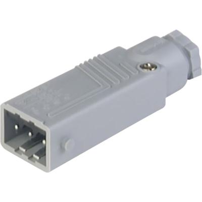 932 143-106-1 Netz-Steckverbinder stas Stecker, gerade Gesamtpolzahl: 3 + pe 16 a Grau 1